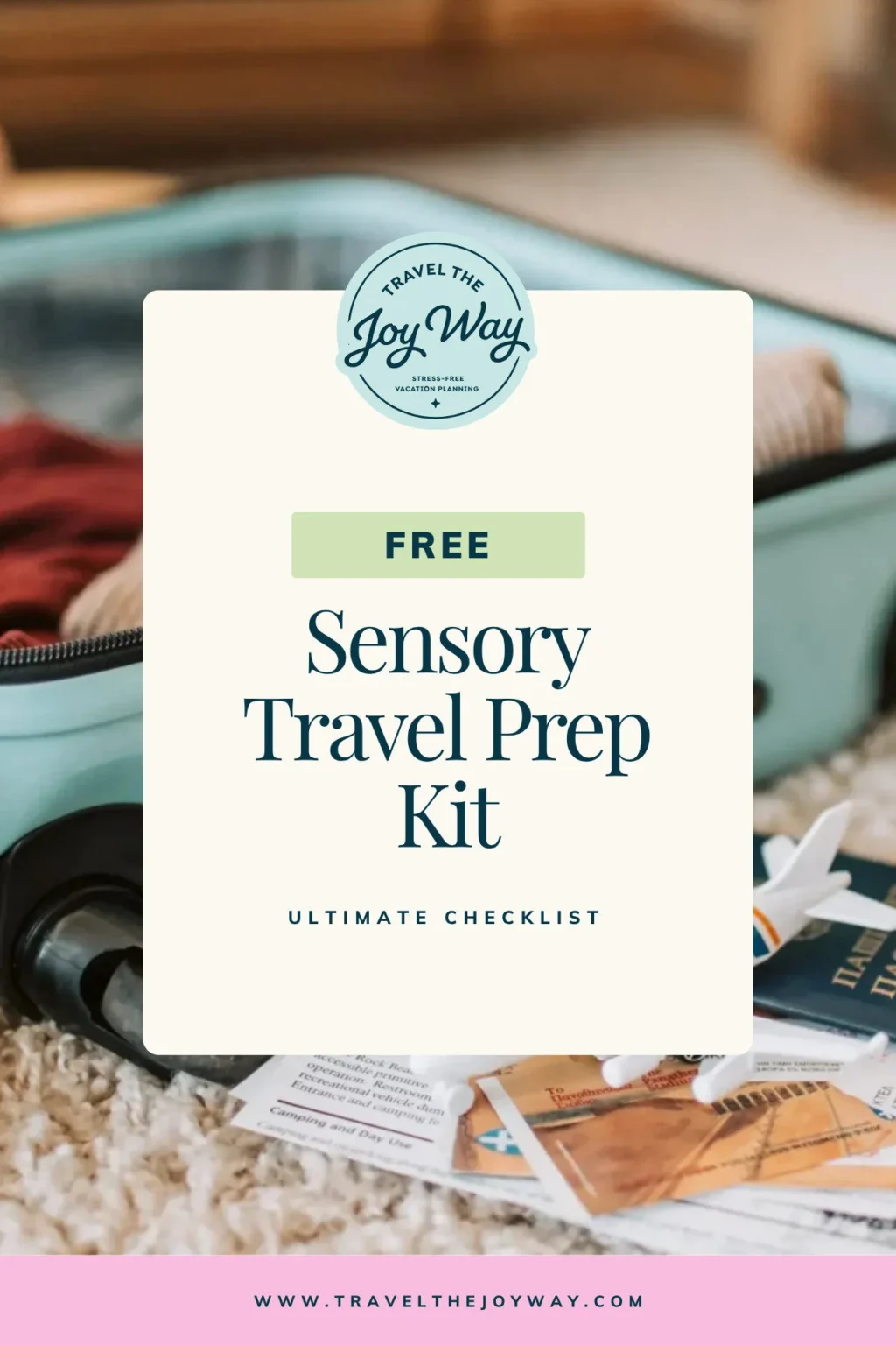 Travel the Joy Way - Sensory Travel Prep Kit freebie cover mockup